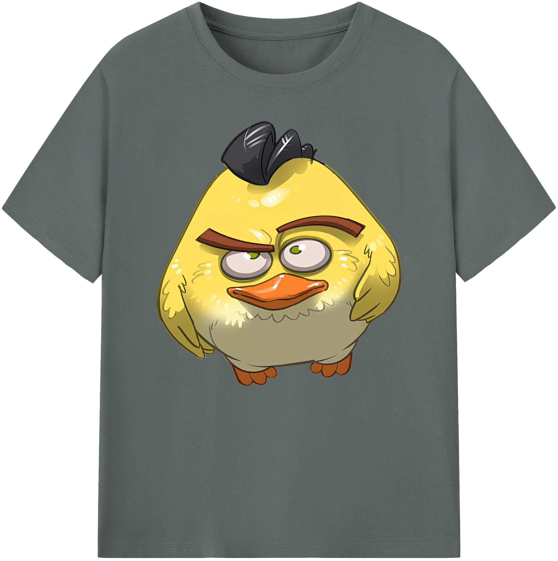 （画像用） Angry Birds アングリーバード 綿100％ メンズ半袖Tシャツ｜肌触りやわらか＆通気性